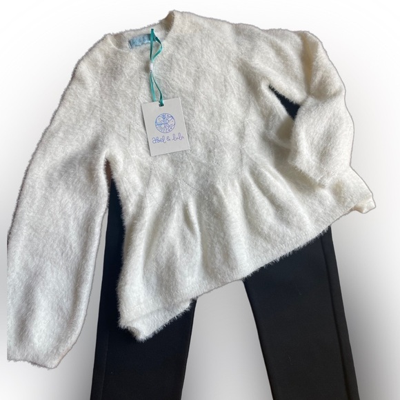 NWT Abel & Lula Mayoral Cream Sweater and Pant Set size 4 - Picture 1 of 5